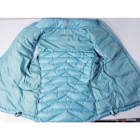 RLX RALPH LAUREN Women's Size Medium Down Quilted Puffer Vest Aqua in VGUC - Picture 4 of 10